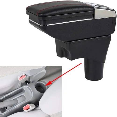 Vista 12 de Compatible con Caja de Almacenamiento de Brazo de Consola Central del Coche Nissan Sunny/March Micra K13/Nissan Versa Almera Sedan solamente/Nissan