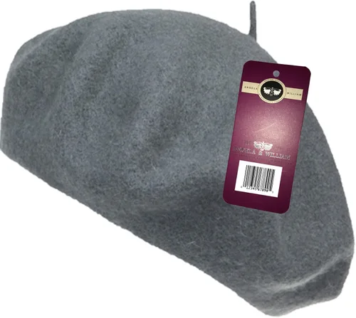 Vista 14 de WW004 Invierno 100% Lana Cálida Arte Francés Vasco Boina Tam Beanie Cap