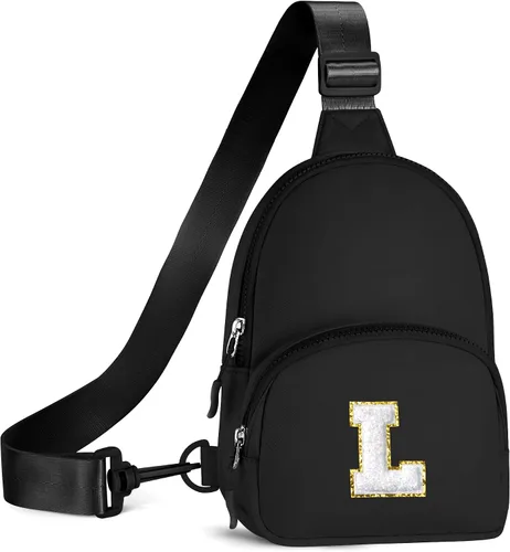 Vista 33 de YOOLIFE Bolso bandolera con inicial, bolsas pequeñas para niñas y mujeres, regalos para adolescentes, niñas, adolescentes, novia, dama de honor