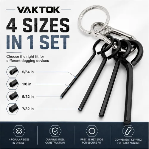 Vista 3 de Llave hexagonal para perr, llave hexagonal para varilla de empuje para dispositivo de salida de emergencia