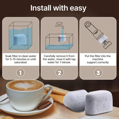 Vista 6 de ICEPURE Filtro de agua de repuesto para máquina de café Breville BWF100 BWF100NA BES980XL BES920XL BES900XL BES860XL BES870XL Barista Espresso