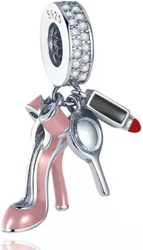 Vista 12 de Dijes de plata de ley 925 para pulseras, collares, colgante con circonitas cúbicas 5A dije charm para mujeres joyería DIY
