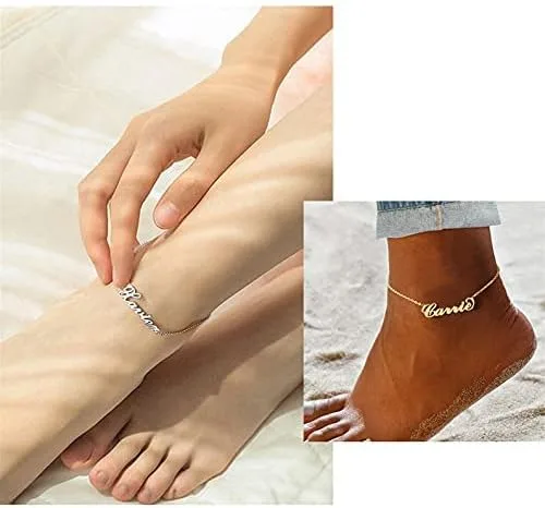 Vista 6 de DayOfShe - Pulsera de barra de nombre personalizada de acero inoxidable, grabado a medida, para parejas