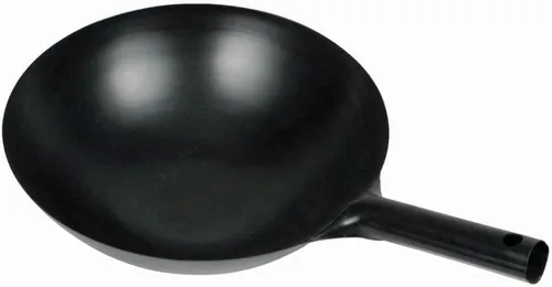 Vista 4 de Winco Soporte de anillo wok chapado en zinc, 8 pulgadas, acero, mediano