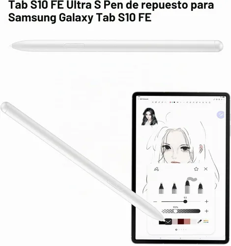 Vista 3 de Tab S10 FE S Pen Reemplazo para Samsung Galaxy Tab S10 Fe, S10 Lite, Galaxy Tab S10 FE + lápiz capacitivo de repuesto para Tab S10 FE + S Pen