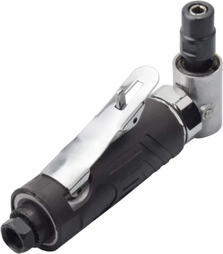 Vista 5 de PROSHI Amoladora neumática de 1/4 pulgadas con manga de goma - Mini serie de borde neumático de ángulo de 90 grados