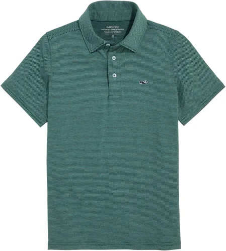 Vista 7 de vineyard vines Polo St. Jean Stripe Sankaty para niño (bebé/niños pequeños/niños grandes)