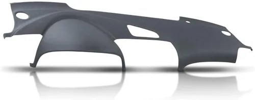 Vista 10 de CNNELL Cubierta de tablero compatible con Acura TL 2004-2008 negro 30408LLBLK