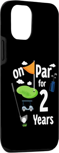 Vista 3 de Funda para iPhone 15 On Par 2nd Birthday Golf Player Theme 2 Year Old B-Day