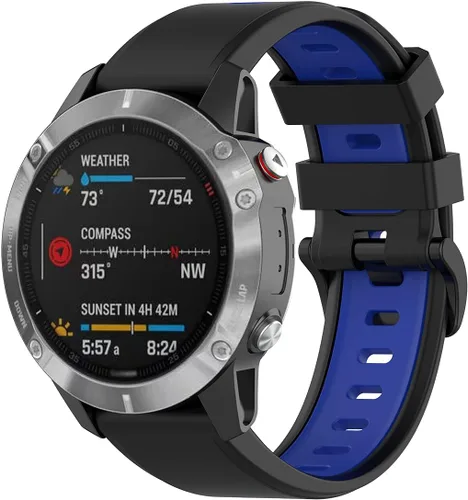Vista 2 de Correa de reloj para Garmin Approach S62/S60, Instinct, Forerunner 945/935, Fenix 6/ GPS, correa de repuesto para reloj