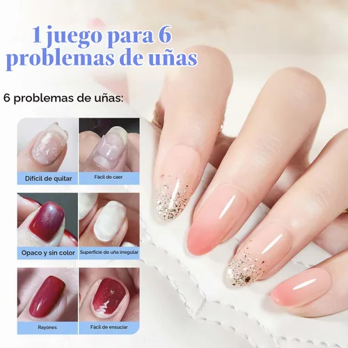 Vista 8 de AZUREBEAUTY Esmalte de uñas base y capa superior 2 en 1, fortalecedor transparente, secado rápido, brillo de alto brillo, sin rayas, fórmula suave