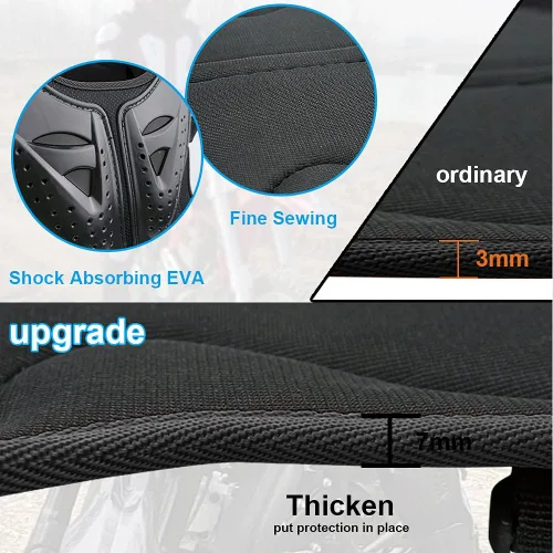 Vista 4 de StarknightMT Traje de armadura de motocicleta para niños actualizado, juego de protección para moto de cross para adolescentes, equipo de moto