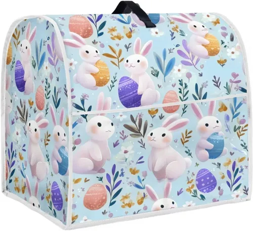 Vista 43 de Talayituse Beach Turtle Starfish Print Stand Mixer Cover for 4.5-5 Quarts Kitchen Aid, Washable Mixer Dust Cover with Handle and Pocket Kitchen
