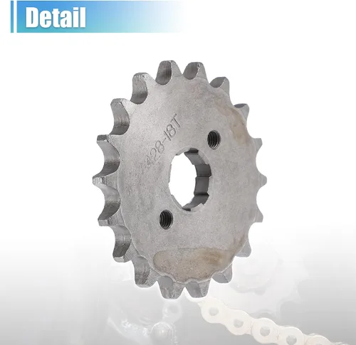 Vista 6 de X AUTOHAUX 1 juego de 428 estilo 18 dientes 0.787 in ID motocicleta piñón delantero motor apto para motocicleta 50cc 70cc 110cc 125cc motocicleta