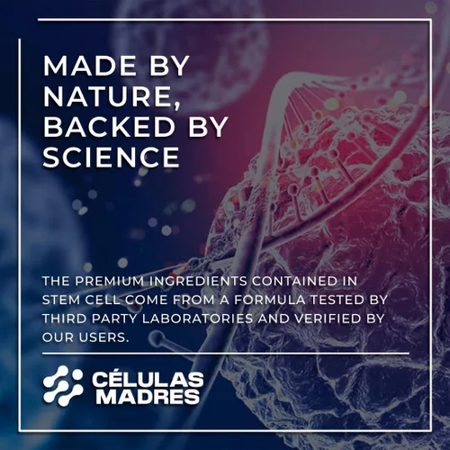Vista 2 de Suplementos de células madre de 500 mg (60 cápsulas) Natural Anti-Envejecimiento y Longevidad Apoyo con Espirulina y Clorella, Impulsa la Renovación