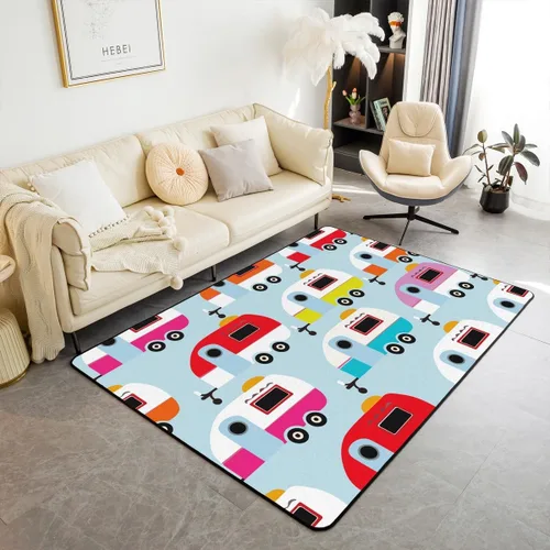 Vista 14 de Erosebridal King and Queen Custom Living Room Rugs 3x5 for Bedroom Romantic Valentine's Day Area Rug for Husband Wife Modern Black Grey His Hers