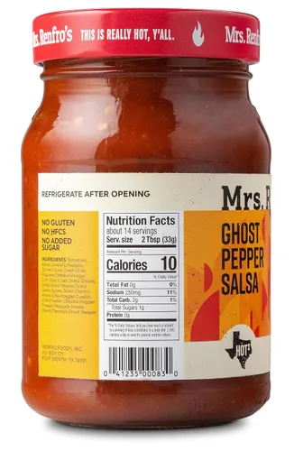 Vista 5 de Mrs. Renfro's Salsa de pimienta fantasma, 16 oz (paquete de 2)