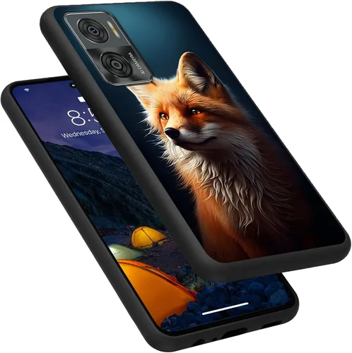 Vista 208 de Funda para Motorola Moto G Play 4G 2024, delgada y ligera, de silicona de TPU suave, color negro, ultrafina, para Motorola Moto G Play 4G 2024, Art