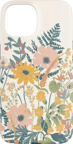 Vista 6 de iPhone 16 Cute Summer Wildflowers Pattern Design Floral Case