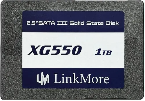 Vista 7 de LinkMore XG550 256GB 2.5" SATA III (6Gb/s) SSD interno, unidad de estado sólido, velocidad de lectura de hasta 540MB/s, 2.5 pulgadas para portátiles