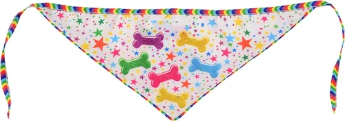 Vista 4 de Rubie's It's My Bark Day - Bandana reversible para mascotas, talla S / M