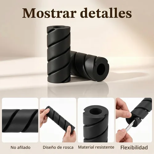 Vista 3 de Paquete de 12 protectores de dedos de base de cama reutilizables de espuma para proteger los dedos de los pies, fundas de patas de 6 pulgadas