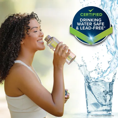 Vista 5 de Regulador de presión de agua de latón Camco Marine/RV – Protege los pequeños electrodomésticos de la cocina de RV, fontanería y mangueras – Reduce