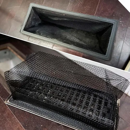 Vista 6 de Trampa para cubierta de registro de piso, pantalla de filtros de ventilación de piso para el hogar, trampa de red de ventilación del piso