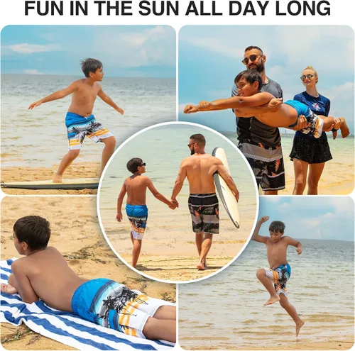Vista 67 de Kanu Surf Traje de baño Yolo de secado rápido UPF 50+ para niños
