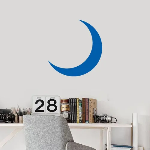 Vista 5 de Crescent Moon Galaxy (azul celeste) (juego de 2) calcomanías de vinilo impermeables de alta calidad para teléfono portátil, accesorio de teléfono