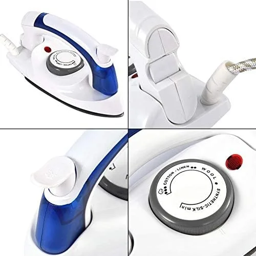Vista 8 de Plancha de viaje de vapor portátil, portátil, plegable, compacta, con control de temperatura, suela antiadherente, uso vertical y horizontal