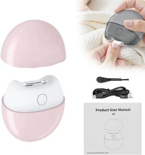 Vista 10 de Cortaúñas eléctrico automático 3 en 1, recortador de uñas con luz y almacenamiento de restos de uñas, cortaúñas eléctrico silencioso para adultos