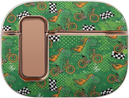 Vista 9 de Funda de plástico compatible con Airpods Pro 2, hongos de puntos rojos, piel protectora con bloqueo