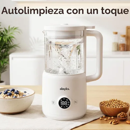Vista 6 de Máquina para hacer leche de nueces, máquina para hacer leche de soja 8 en 1