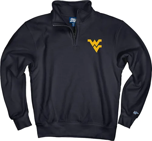 Vista 221 de Blue 84 Sudadera con cremallera de un cuarto para hombre de la NCAA