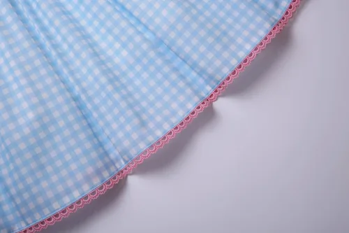 Vista 6 de Pettigirl Disfraz de hermana gemela brillante para niñas, disfraz de hermana para niños, muñeca espeluznante azul aterradora para Halloween