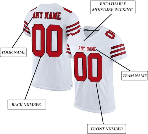 Vista 2 de Jersey de fútbol personalizado cosido impreso nombre del equipo y número de uniforme deportivo para hombres, mujeres y jóvenes