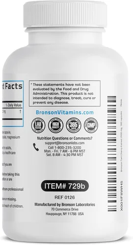 Vista 5 de Bronson Cápsulas vegetarianas de extracto de cereza ácida con antioxidantes y flavonoides sin OMG, 180