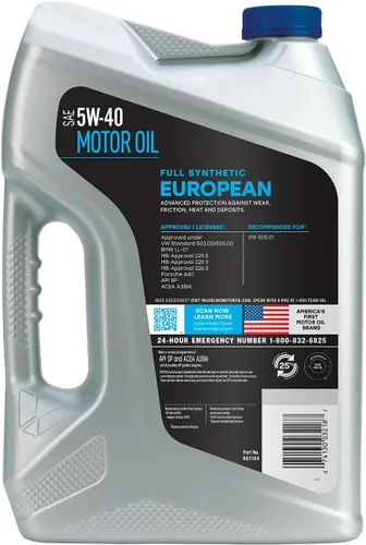 Vista 110 de Valvoline SynPower Full aceite sintético para motor, 1 Cuarto de galón, Ambar