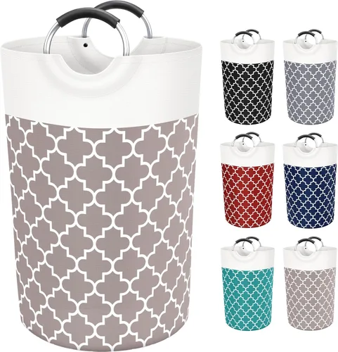 Vista 13 de Fabspace Cesta Grande para Ropa Sucia Cesto para Ropa Sucia Bolsa Contenedor de Lavado Bolsa para Ropa Plegable Alta con Asas Impermeable Viaje Baño