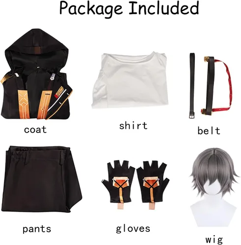 Vista 4 de TMSREBU Star Rail Trailblazer Cosplay Costume Outfit Uniform Halloween Full Set