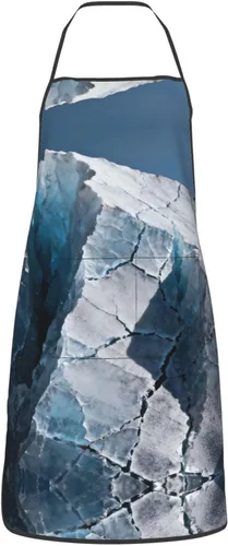 Vista 11 de Delantal de dos cachorros con bolsillos, delantales resistentes a las gotas de agua para mujeres y hombres, delantal ideal para uso doméstico