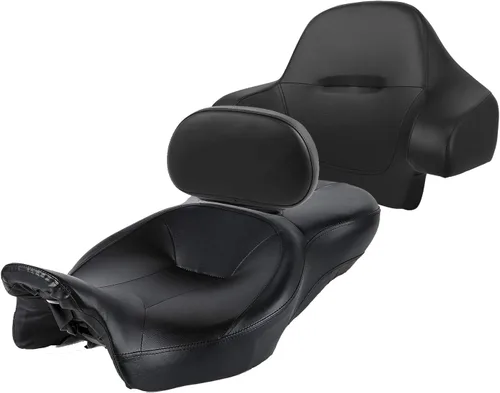 Vista 11 de XMT-MOTO Cojín para Asiento de Conductor y Pasajero Compatible con Harley Davidson Touring Electra Glide Classic 1997-2007