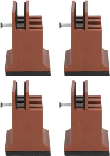 Vista 3 de Dioche Elevadores de muebles de 6 pulgadas, 4 piezas ajustables con abrazadera de tornillo, elevadores de sofá de cama resistentes para ajuste