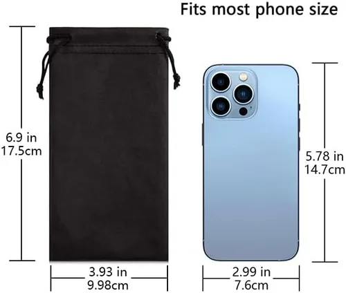 Vista 6 de TRIUMPH VISION Paquete de 3 bolsas suaves para lentes - Bolsa para gafas Bolsa de limpieza de pantalla de microfibra