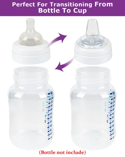 Vista 3 de Tetinas de vaso para biberones Philips Avent anticólicos para bebés, boquilla de silicona de grado alimenticio, pezón suave de flujo variable, 6