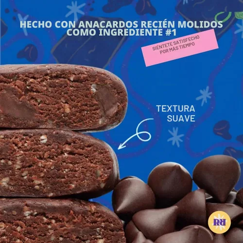 Vista 4 de Raw Rev Glo Barra de proteínas, doble mezcla de brownie de chocolate, 12