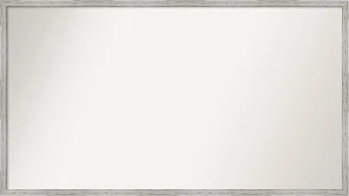 Vista 121 de Amanti Art Espejo de baño blanco para sobre el fregadero, 22 x 45 pulgadas, espejo de tocador rectangular blanco Lucie, marco de madera moderno