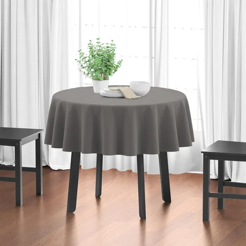 Vista 42 de Encasa XO Mantel rectangular de lona de algodón de 56 x 120 pulgadas, lavable a máquina, mantel blanco para comedor en interiores y exteriores