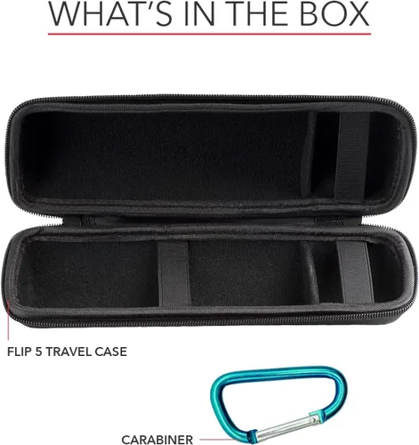 Vista 3 de HomEquip Funda rígida para altavoz portátil inalámbrico JBL Flip 6 impermeable (solo la funda)